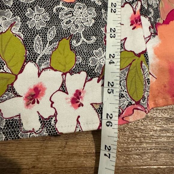 Wildlife Sportswear XL Floral Hibiscus Sleeveless Vest Blouse Eccentric Grandma - Picture 6 of 6